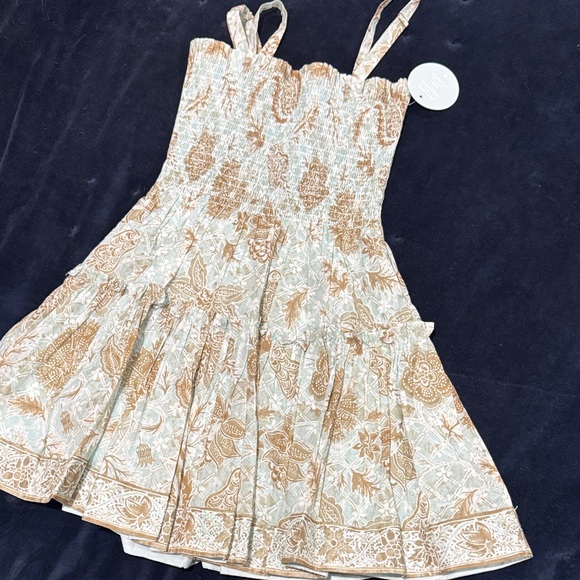 Hill House Seraphina Mini Nap Dress Calico Trellis S NWT - Picture 7 of 7